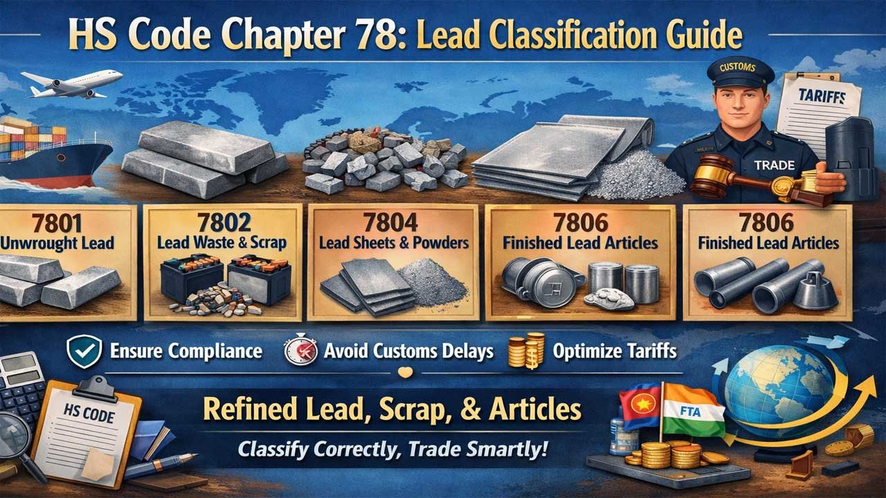 HS Code 2026 for Lead and articles thereof