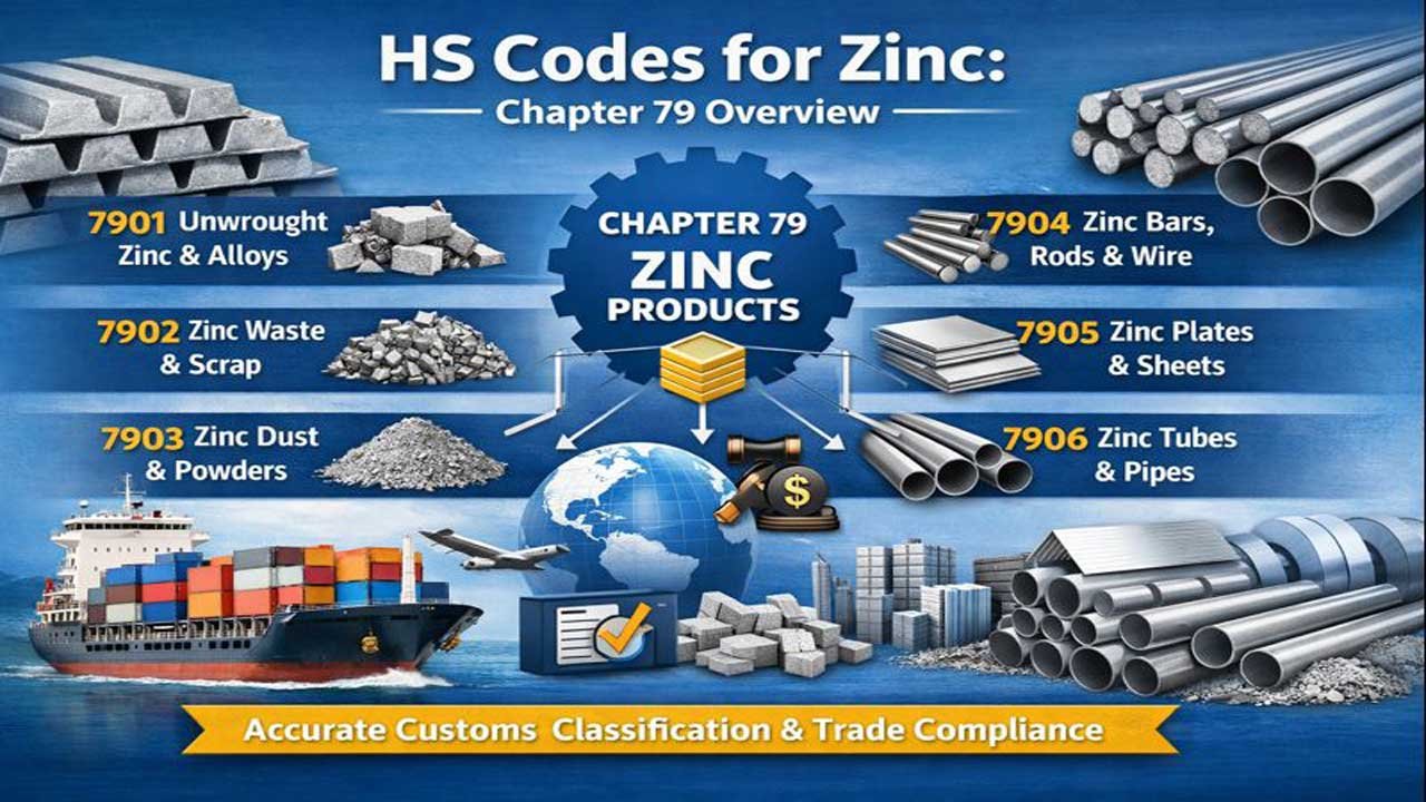 HS Code 2026 for Zinc and articles thereof