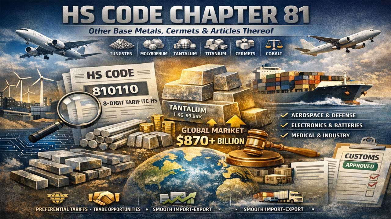 HS Code 2026 for Other base metals, Cermets, articles thereof