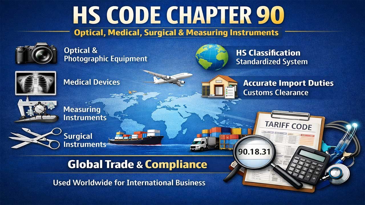 HS Code 2026 for Optical, Photographic, Cinematographic, Measuring, Medical or surgical instruments and apparatus
