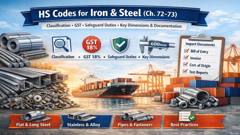 HS Code 2026 for Iron and Steel – AUBSP