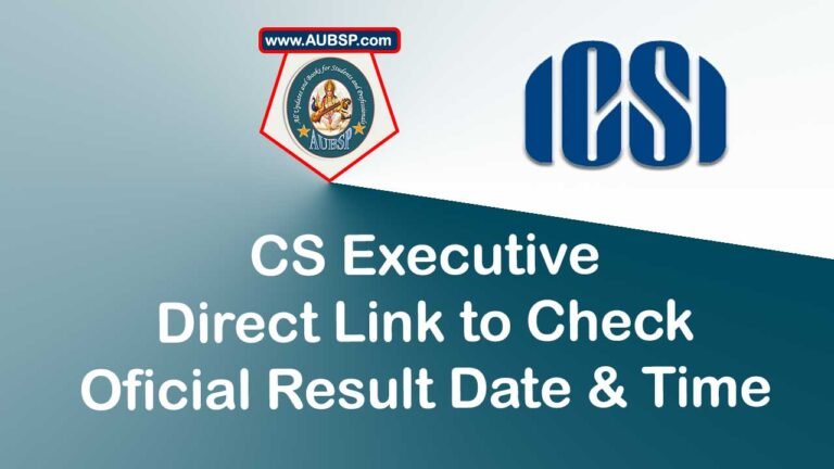 ICSI CS Executive Result June 2025: Date, Time, How to Check, Pass ...