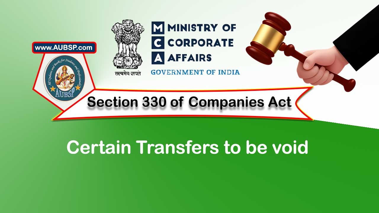section 330 companies act