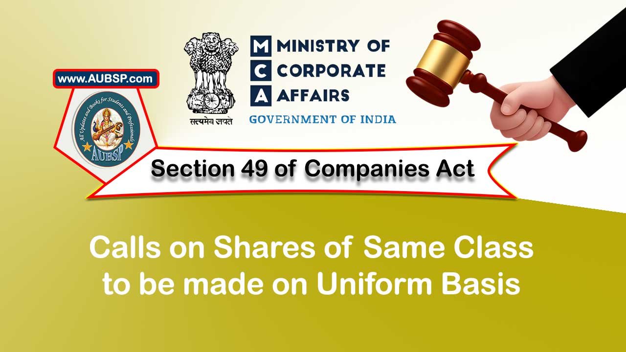 section 49 companies act
