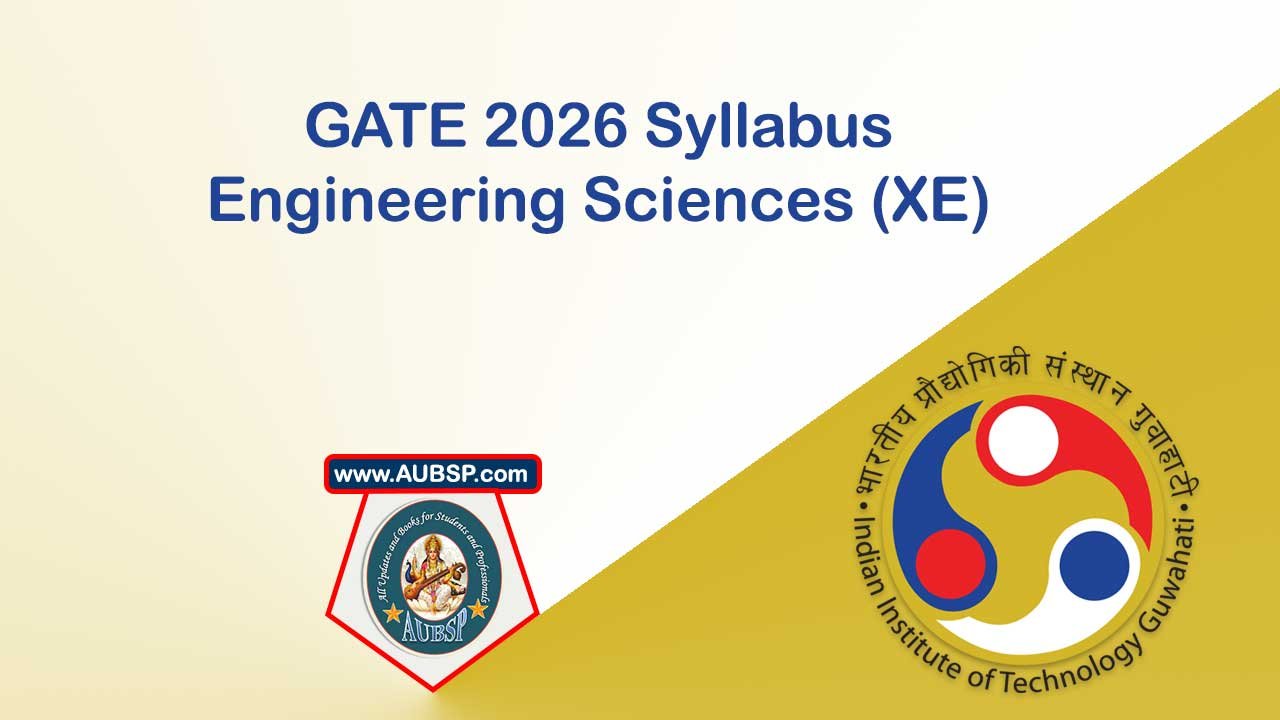 GATE 2026 Syllabus for Engineering Sciences (XE): Download PDF and Print