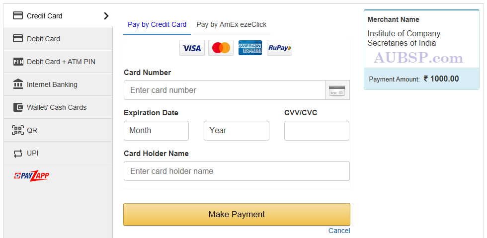 Step-10 Make Payment