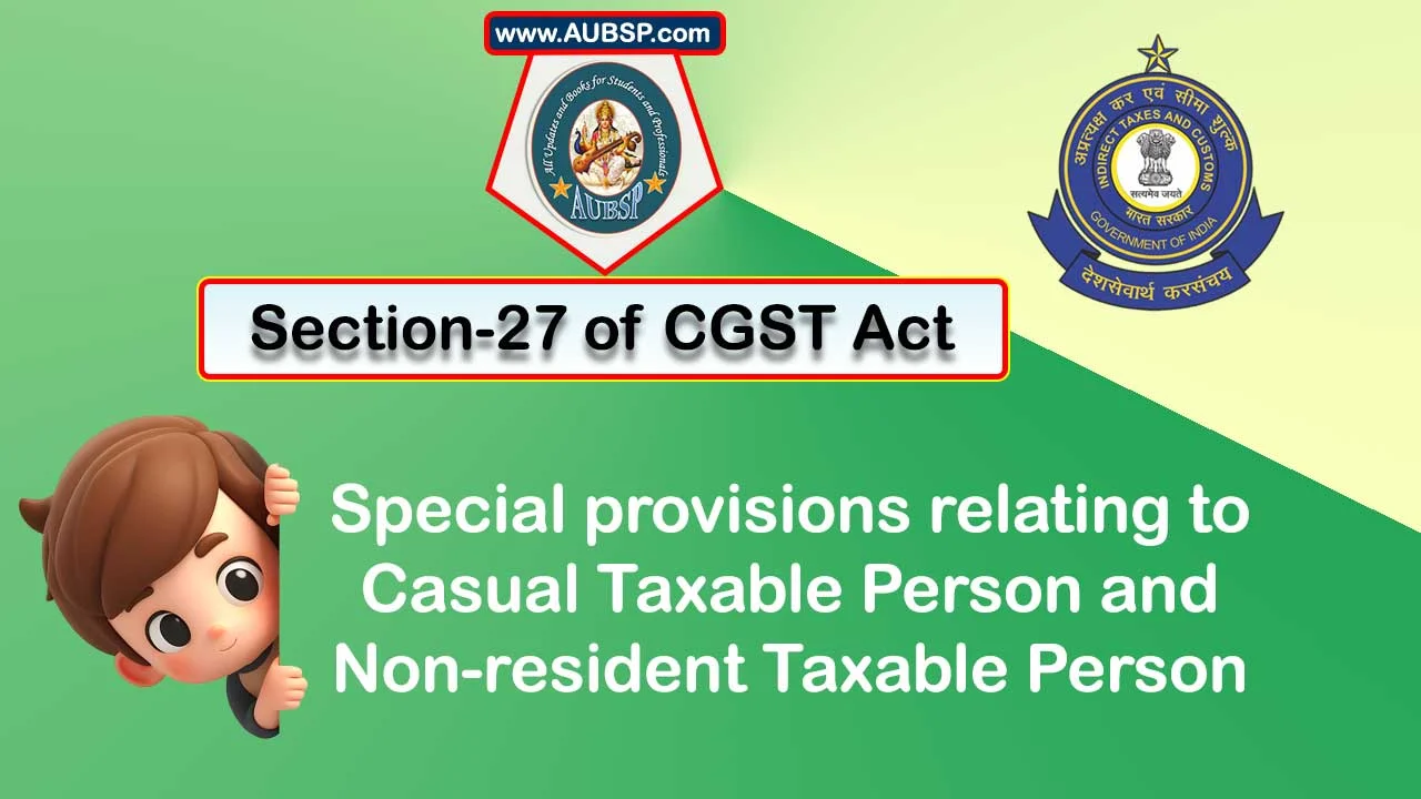 Section 27 CGST Act