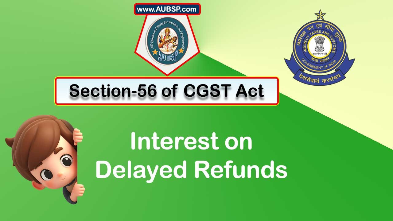 Section 56 of GST Act: Interest on delayed refunds