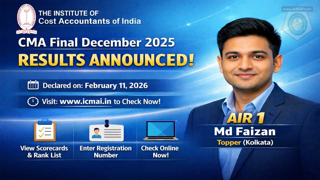 ICMAI CMA Final Dec 2025 Result