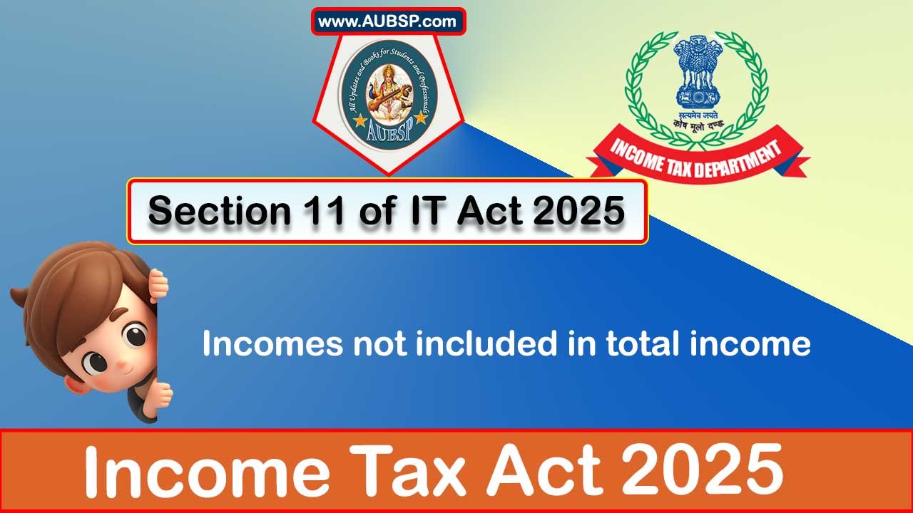 Income Tax Act 2025: Section 11 for Tax Year 2026-27