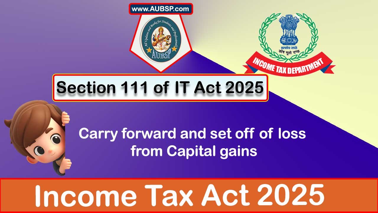 Income Tax Act 2025: Section 111 for Tax Year 2026-27