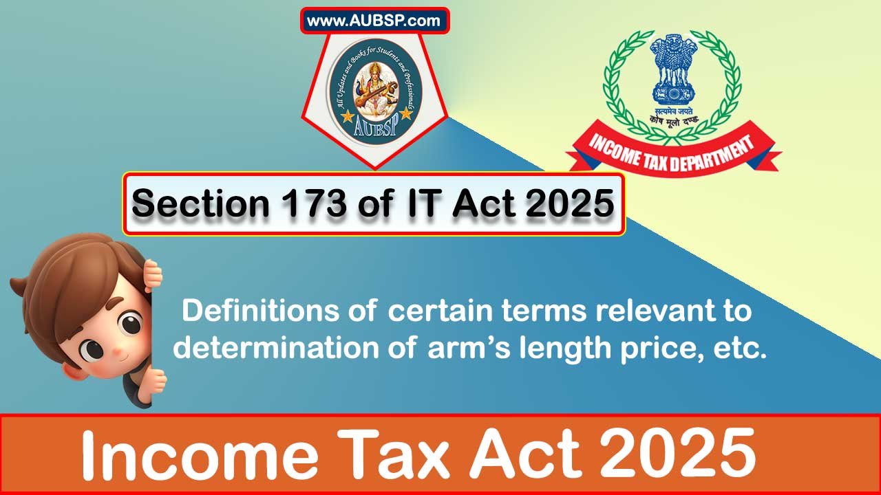 Income Tax Act 2025: Section 173 for Tax Year 2026-27