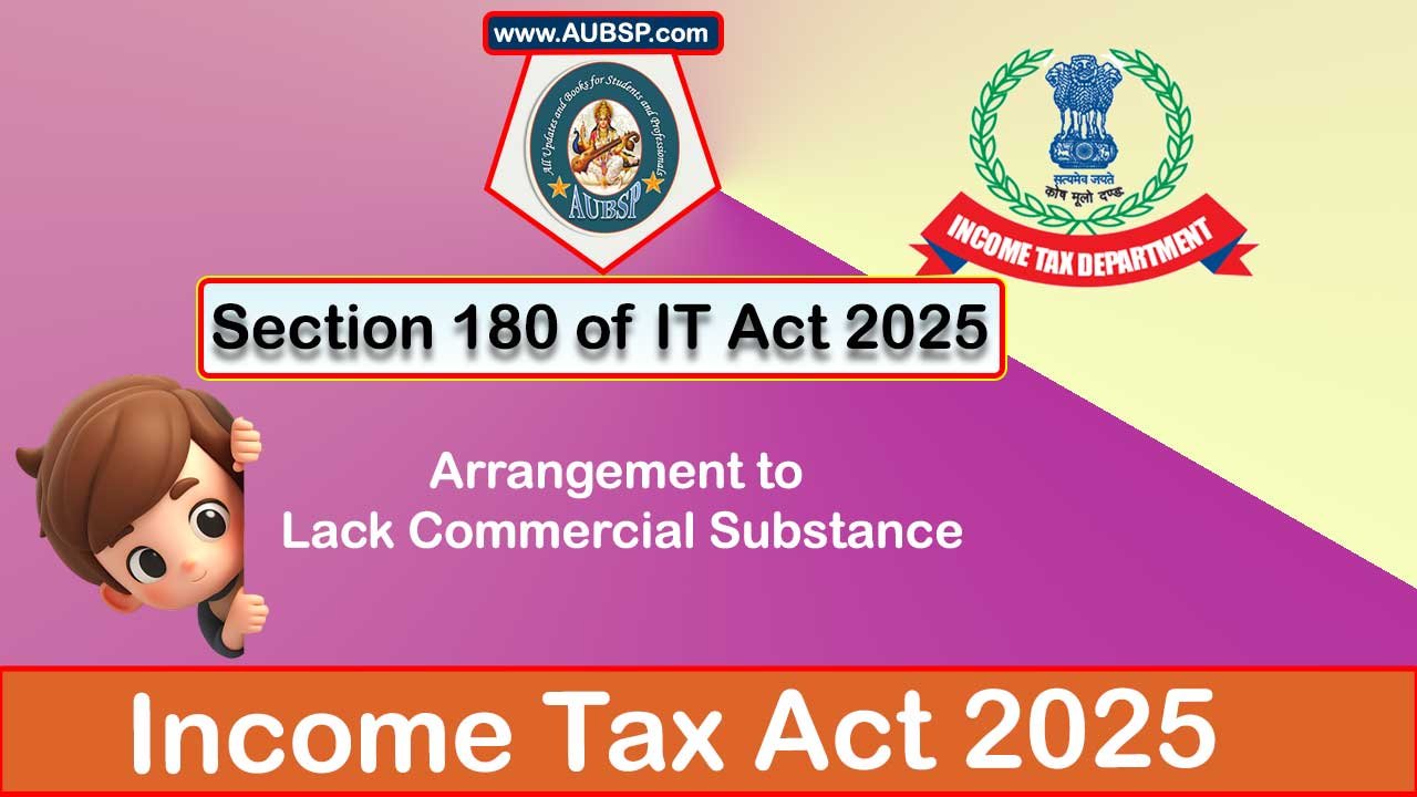 Income Tax Act 2025: Section 180 for Tax Year 2026-27