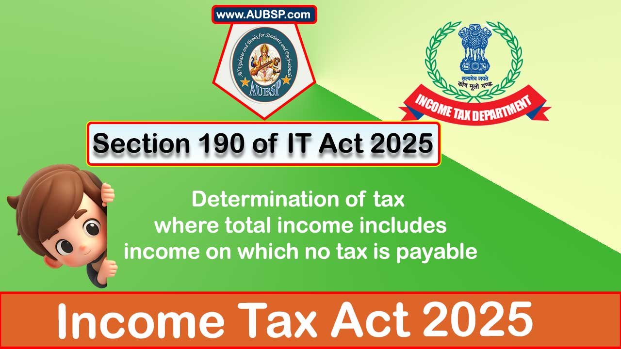 Income Tax Act 2025: Section 190 for Tax Year 2026-27