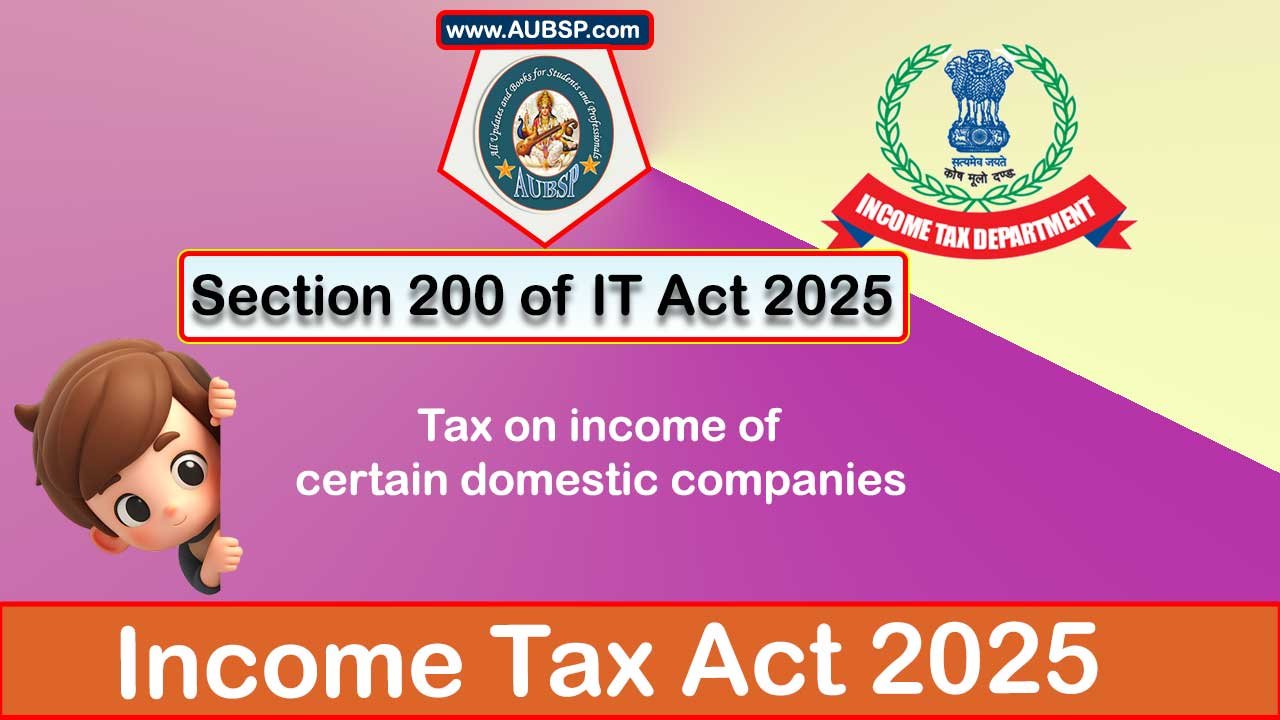 Income Tax Act 2025: Section 200 for Tax Year 2026-27