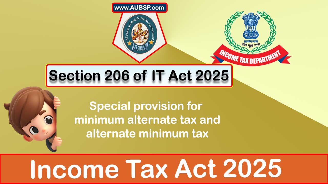 Income Tax Act 2025: Section 206 for Tax Year 2026-27