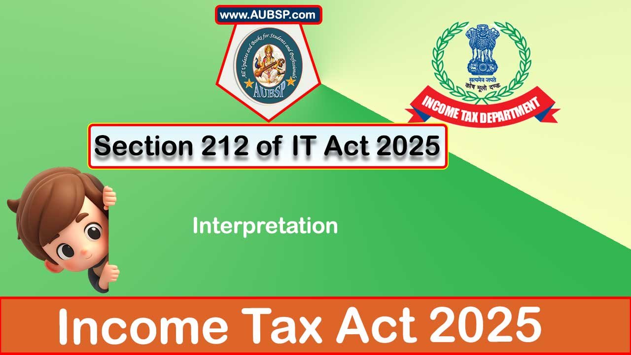 Income Tax Act 2025: Section 212 for Tax Year 2026-27