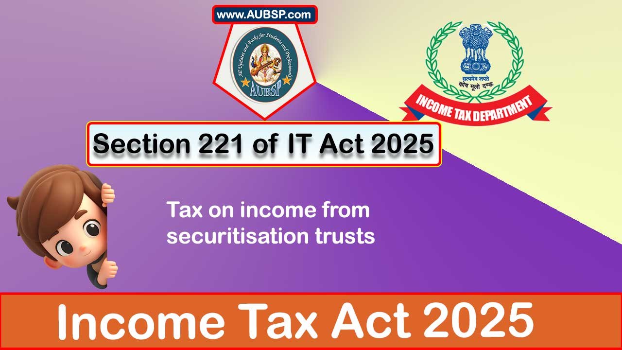 Income Tax Act 2025: Section 221 for Tax Year 2026-27