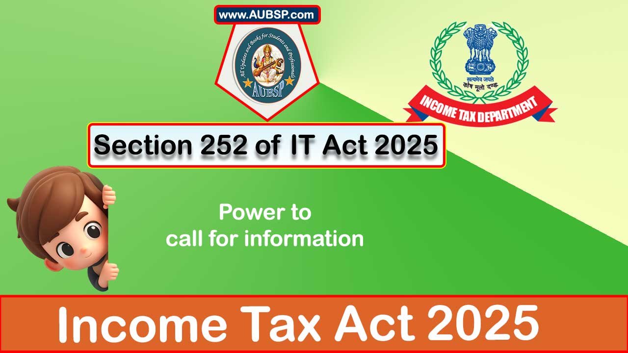 Income Tax Act 2025: Section 252 for Tax Year 2026-27
