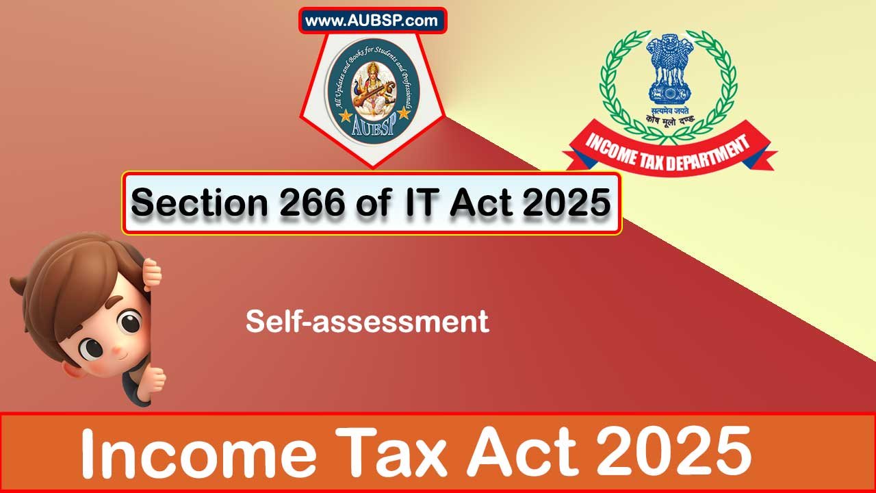 Income Tax Act 2025: Section 266 for Tax Year 2026-27