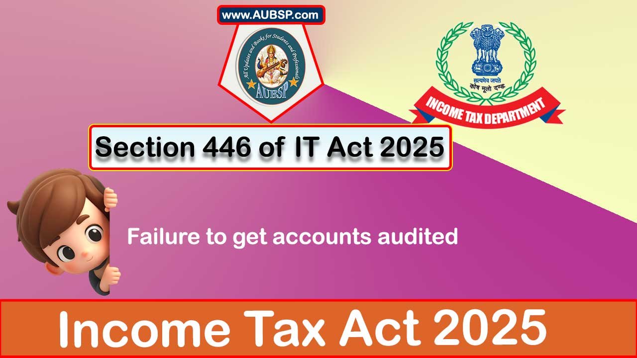 Income Tax Act 2025: Section 446 for Tax Year 2026-27