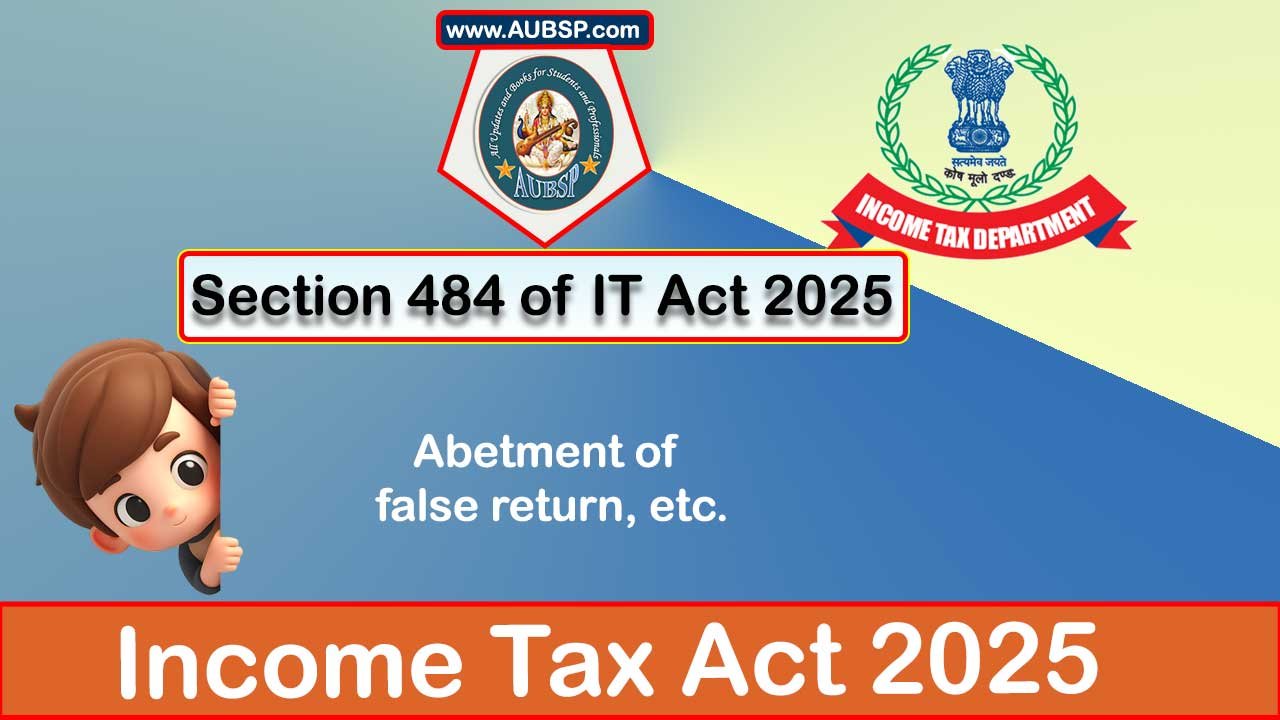 Income Tax Act 2025: Section 484 for Tax Year 2026-27