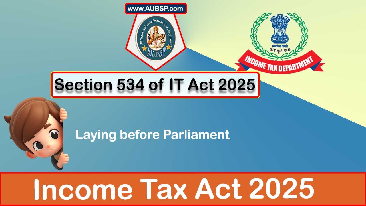 Income Tax Act 2025: Section 534 for Tax Year 2026-27