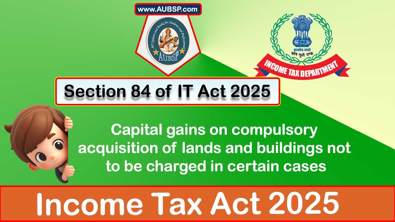 Income Tax Act 2025: Section 84 for Tax Year 2026-27