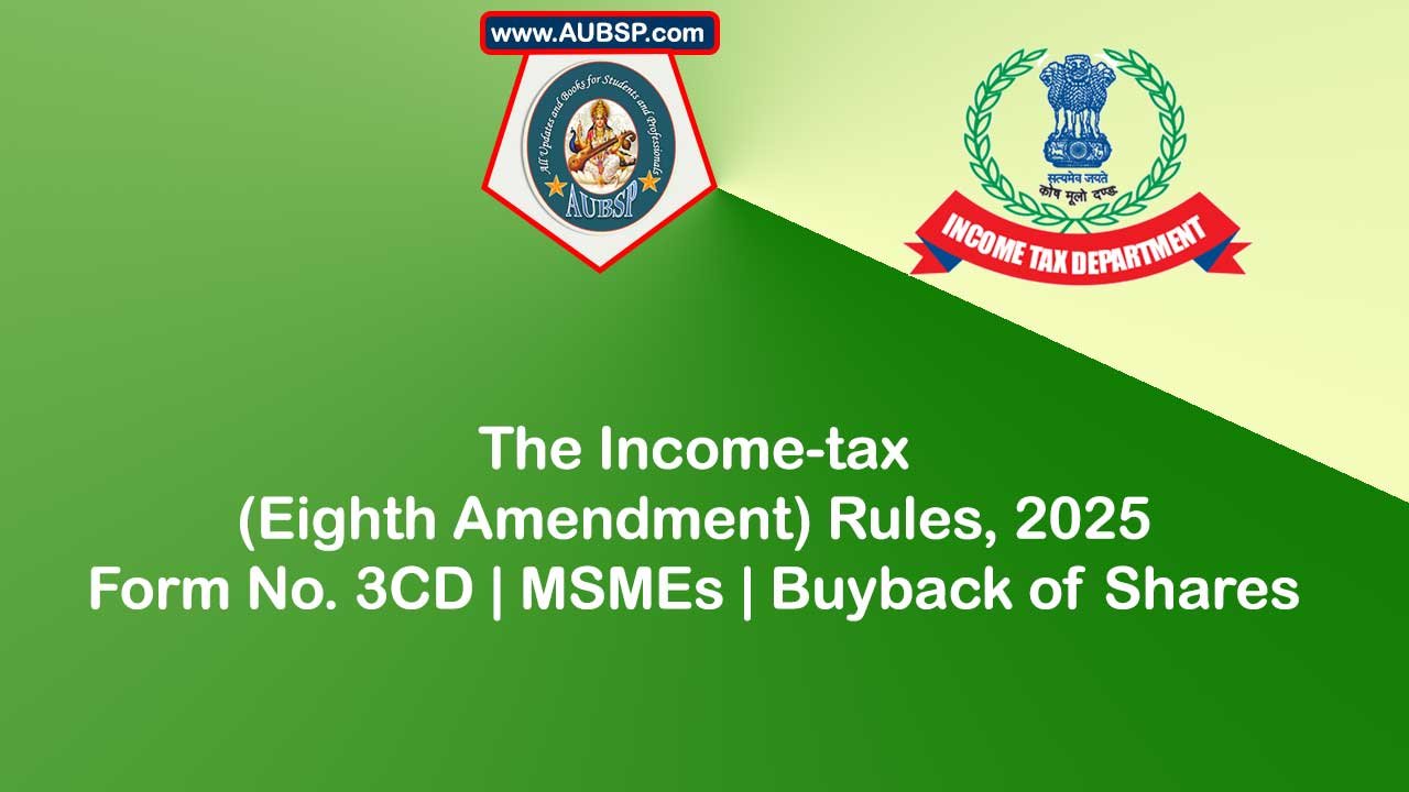 Income-tax Eighth Amendment Rules 2025