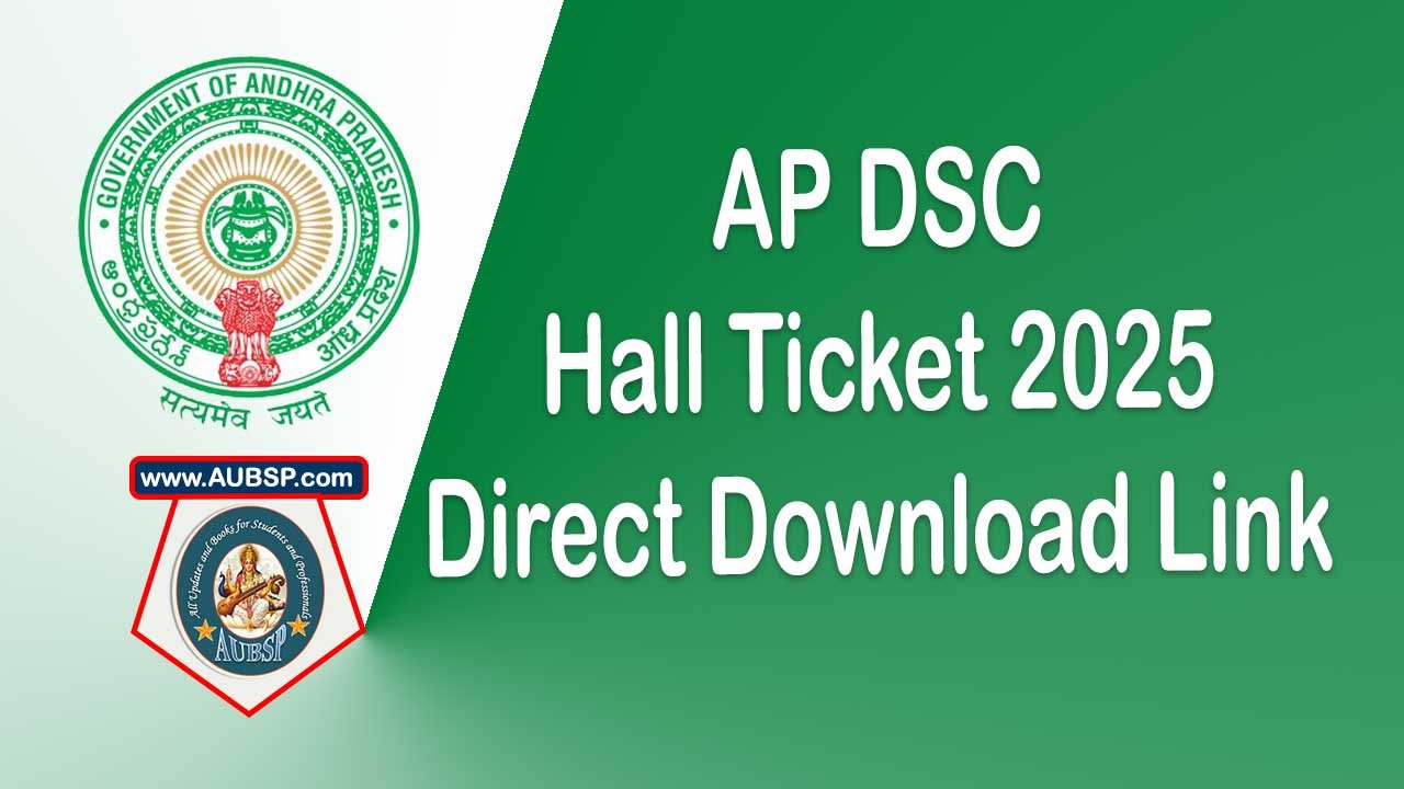 AP DSC Hall Ticket 2025 Released – Download Admit Card @apdsc.apcfss.in