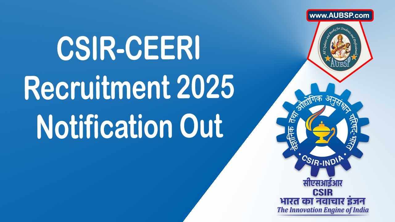 CSIR-CEERI Pilani Recruitment 2025: Apply Online for Project Staff, JRF, PAT-I Posts Before May 16