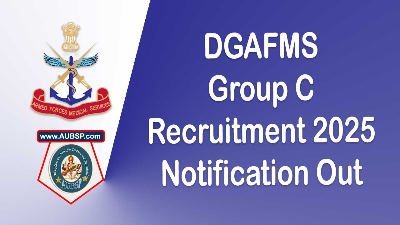 DGAFMS Group C Exam City Intimation Slip 2025 Released at dgafms.gov.in – Check Now