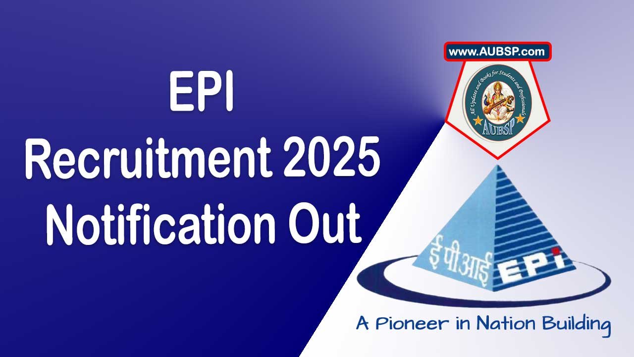 Recruitment 2025: Executive Company Secretary Vacancy at EPI (Mini Ratna PSU) – Apply Online