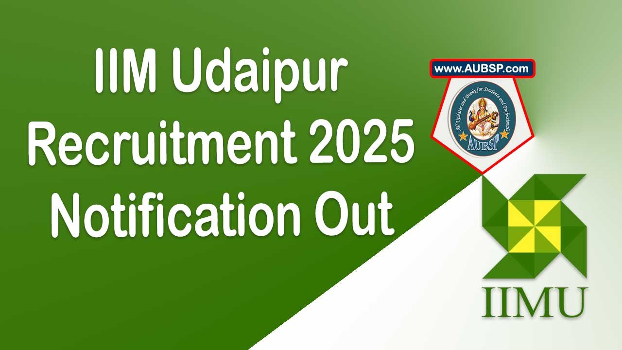 IIM Udaipur Recruitment 2025: Apply for Associate Manager/Manager – Marketing (Executive Education) Post Before May 22
