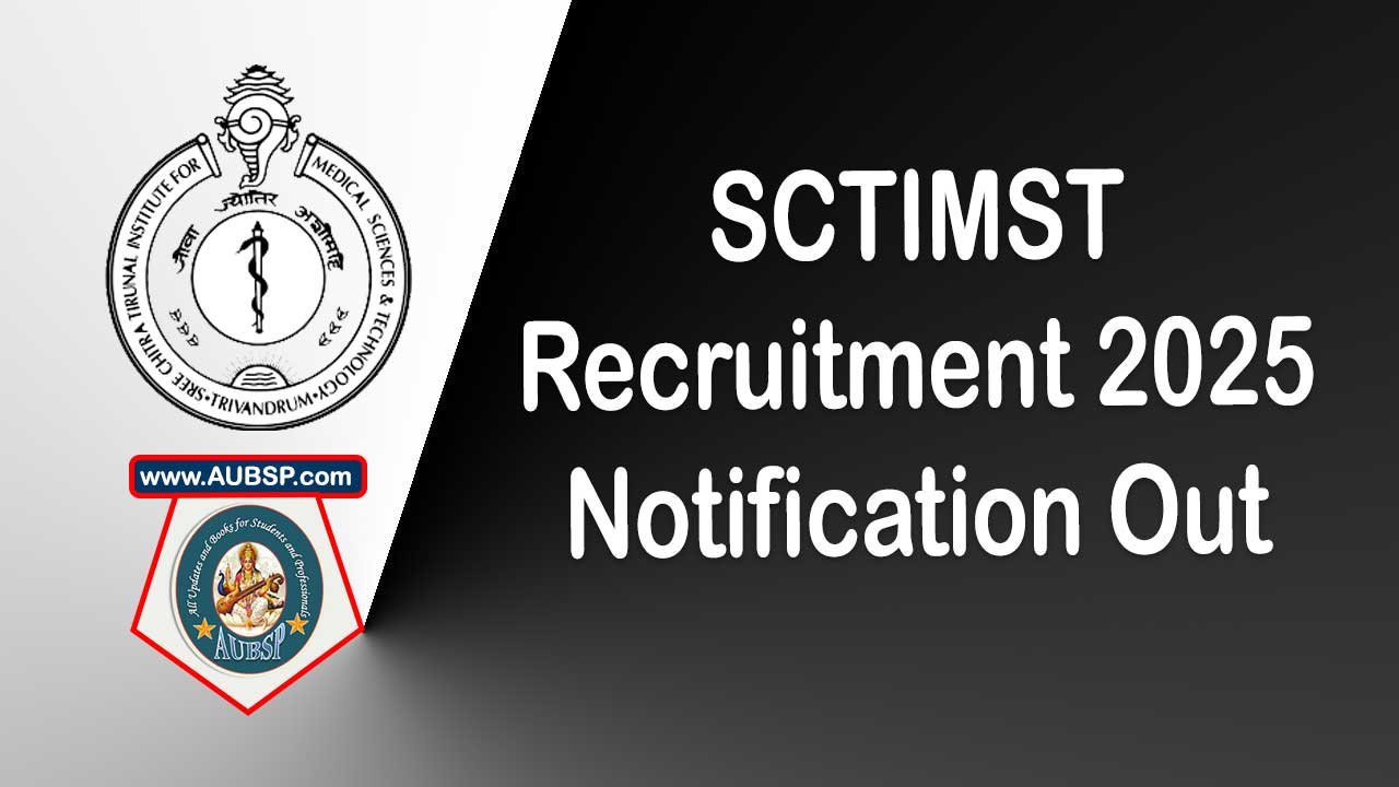 SCTIMST Recruitment 2025: Walk-In for Technical Assistant (Lab) ST Backlog Vacancies