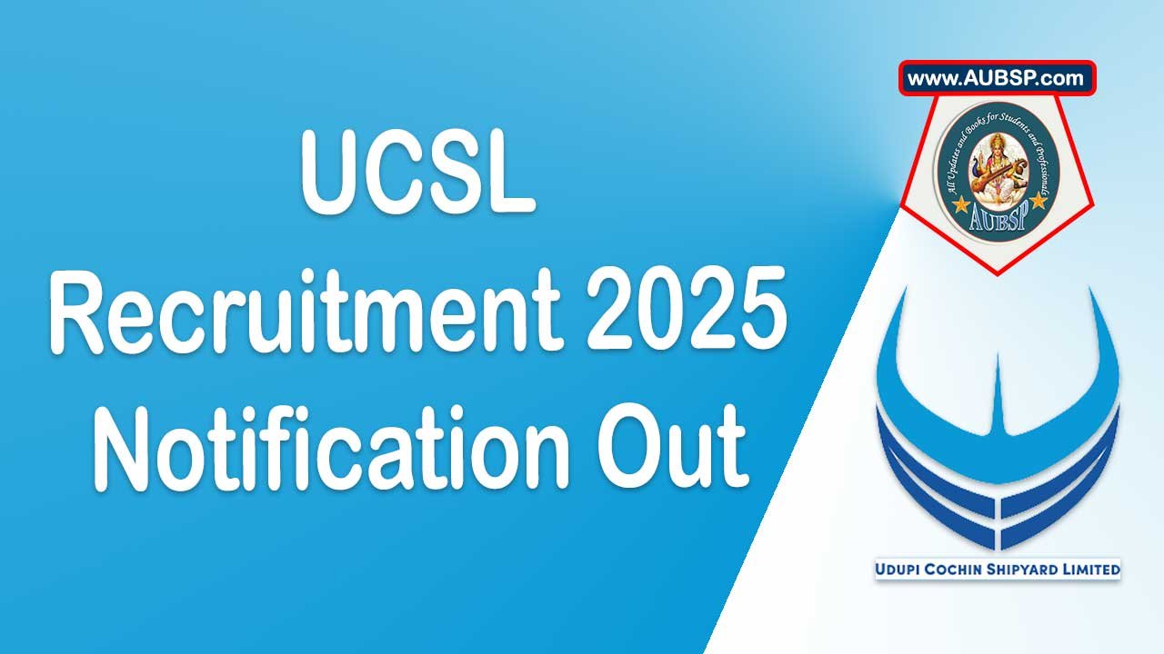 UCSL Executive Trainee Recruitment 2025 – Apply Online for 8 Vacancies | Eligibility, Salary, Exam Pattern