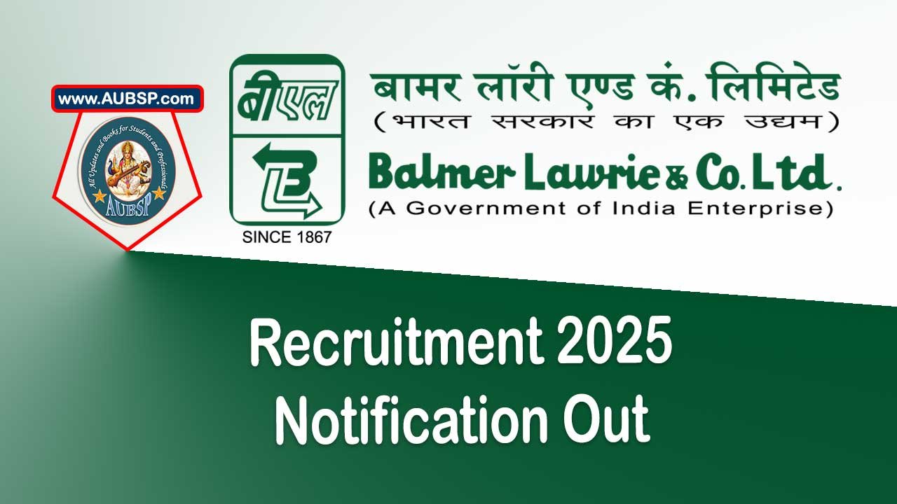 Balmer Lawrie Walk-in Recruitment 2025: Apply for CA/ICWA Finance Posts (AM & DM)