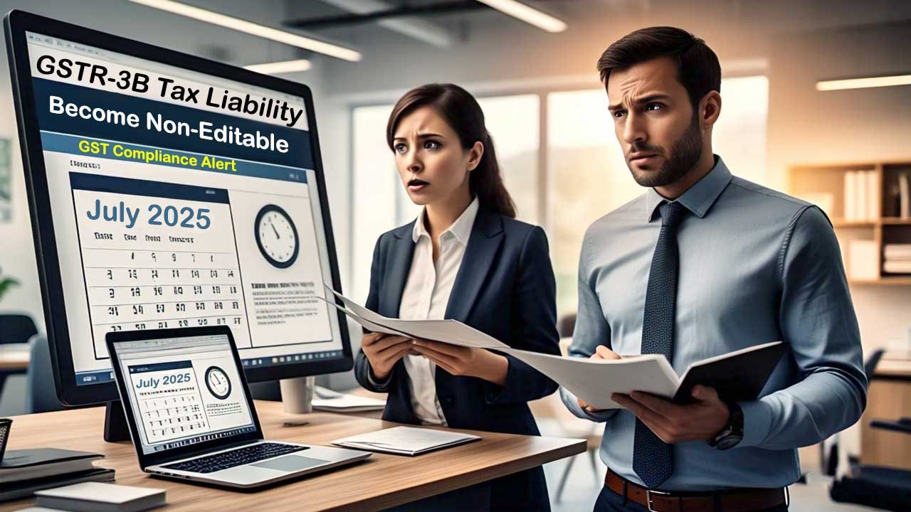 GST Alert: GSTR-3B Tax Liability Becomes Non-Editable from July 2025 – Key Compliance Changes