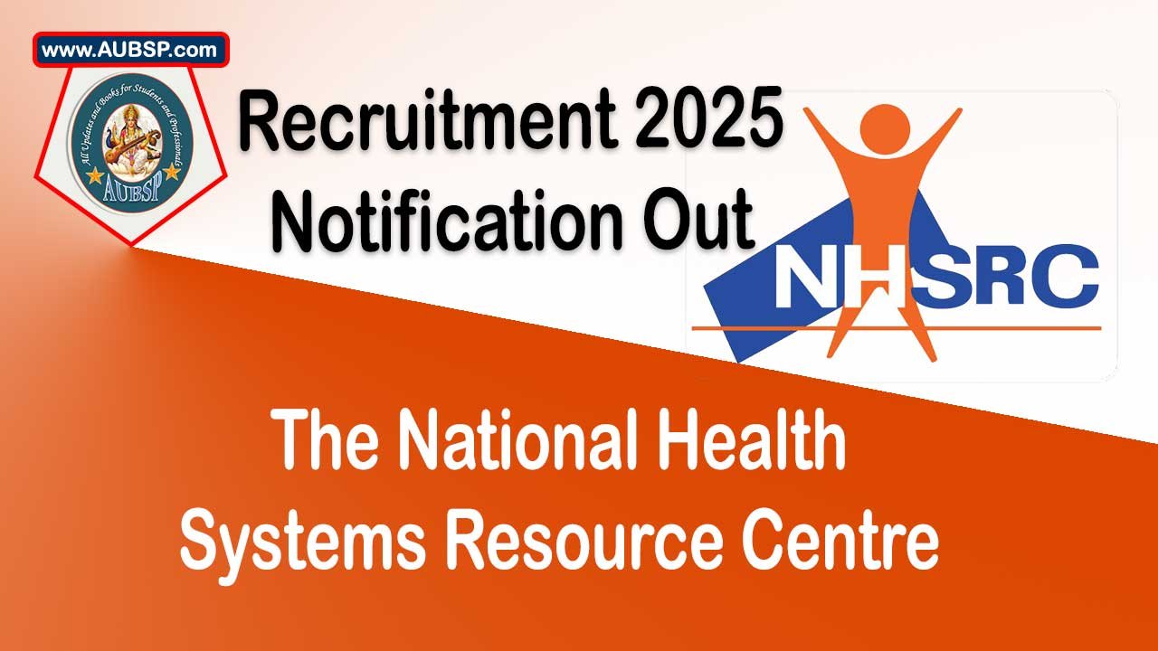 NHSRC Recruitment 2025: Apply for Consultant (NCD and Environmental Health) – Salary ₹1.2 Lakh Monthly