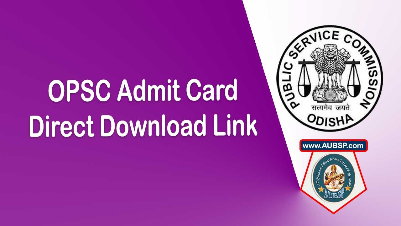 OPSC AIO Admit Card 2025 Released: Download Now at opsc.gov.in – Exam on June 29