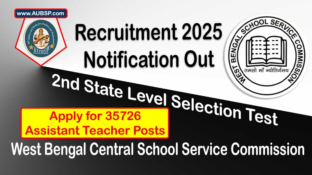 Apply for 35,700+ Assistant Teacher Posts – Eligibility, Dates and Vacancies: 2nd SLST WBSSC