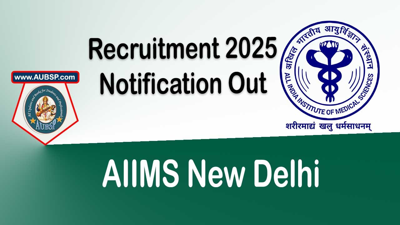 AIIMS New Delhi JRF Recruitment 2025: Apply for Junior Research Fellow in Biochemistry – ₹46,990 Salary