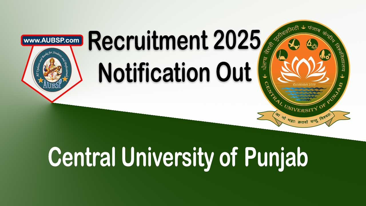Walk-in Interview for Project Associate-II at Central University of Punjab – Apply by 24th July 2025 under DST-PURSE Project