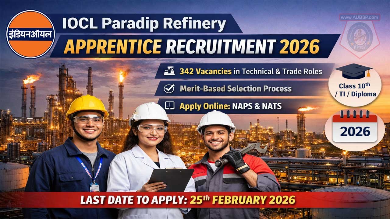 IOCL Paradip Refinery Apprentice Recruitment