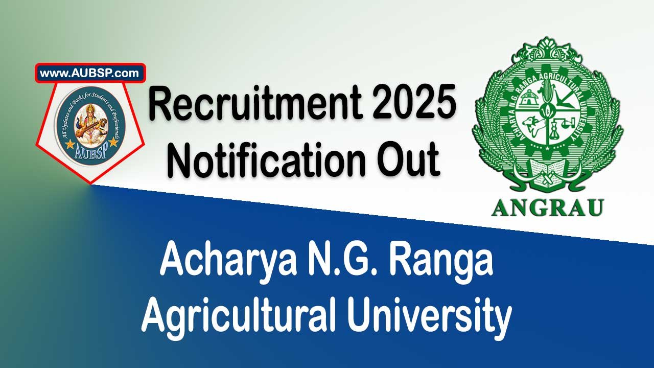 Teaching Jobs 2025: ANGRAU Walk-in Interview for Agronomy Associate with ₹61,000+ Salary