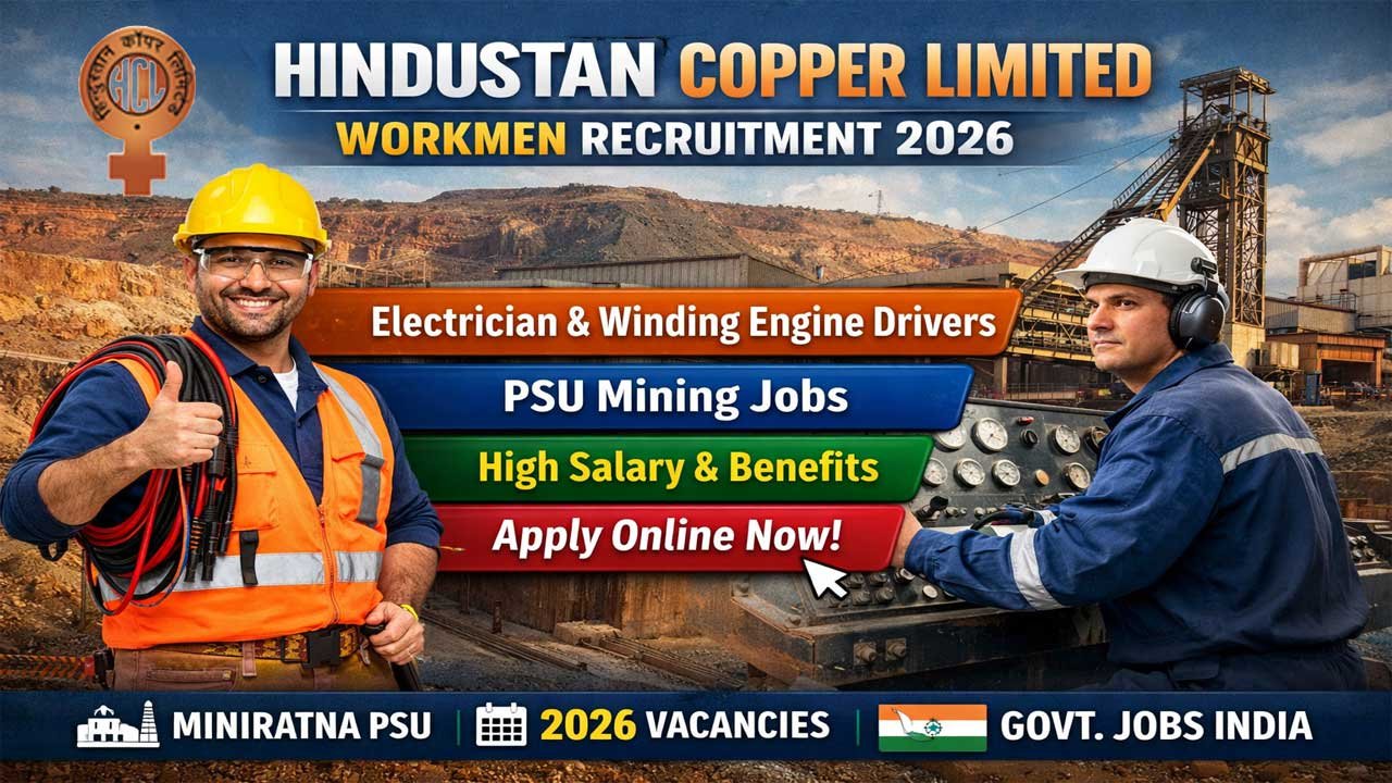 HCL Recruitment 2026: 18 Workmen Posts in Khetri – Complete Guide with Salary, Eligibility & Application Process