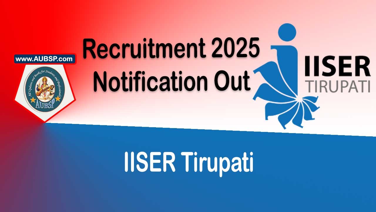 IISER Tirupati Recruitment 2025: Apply for Post-Doctoral Research Fellow (PDRF) – Salary ₹65,000, Eligibility, Last Date 28 Oct 2025
