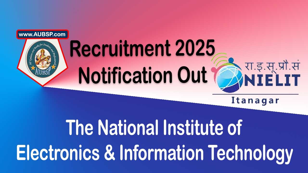 Urgent Hiring: Contractual Assistant Faculty Positions at NIELIT Itanagar