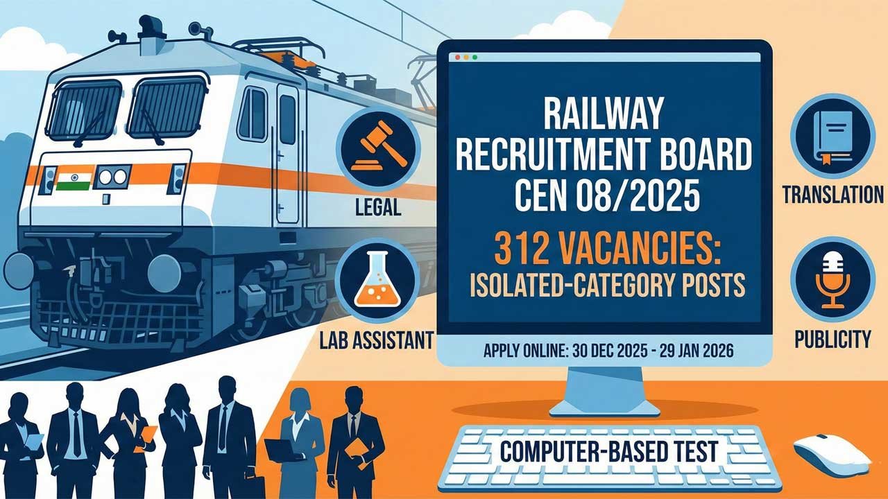 RRB CEN 08 2025 Recruitment