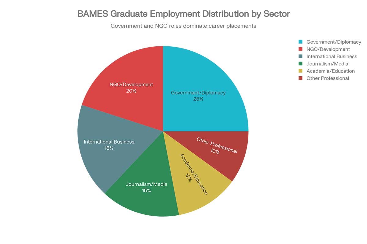 BAMES Graduate Employment Distribution by Sector